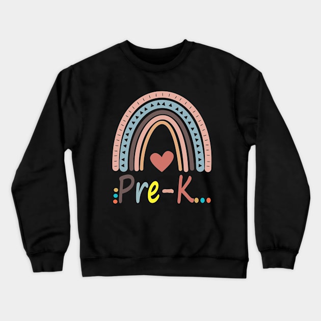 Pre-K Back To School Kids Pre-Kindergarten Student Teacher Crewneck Sweatshirt by Redmart